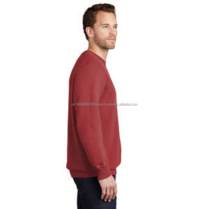 Sweatshirts brodés 100% coton en polaire double couche personnalisée bleu marine - Product Image 5