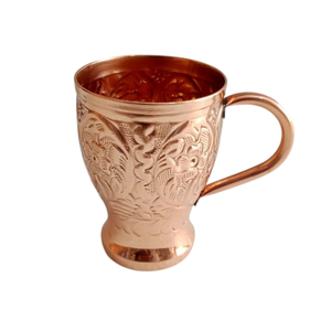 High Quality Handcrafted Hammered Copper Mug Solid Copper <b>Beer</b> Cocktail Drinkware With Brass Handle For Home Bar And Restaurant - Product Image 6