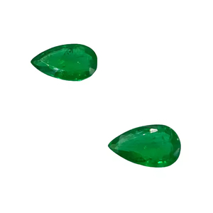 Vente en gros : Paire assortie d'émeraudes à facettes en forme de poire, spécialement conçues et assorties pour des créations de boucles d'oreilles pendantes haut de gamme - Product Image 3