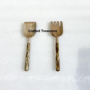 ชุดมีดสลัดมือจับทำจากไม้และหินขัดชุดมีดสำหรับห้องครัวดีไซน์เนอร์ - Product Image 5