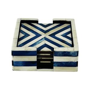 Posavasos de café con incrustaciones de hueso, posavasos con incrustaciones de hueso para almohadillas de café, vajilla de cerveza, diseño personalizado, taza de té de diseño único de lujo - Product Image 5