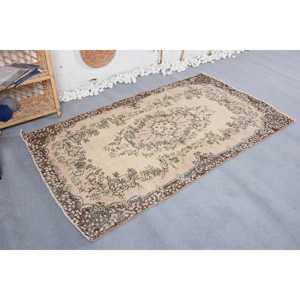 พรมวินเทจ ขนาด 3.7x6.7 ฟุต พรมตุรกี สีเบจ-น้ำตาลลายพราง - Product Image 4