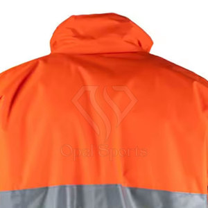แจ็กเก็ตนิรภัยสะท้อนแสงสะท้อนแสงสะท้อนแสง Hi VIS ปรับแต่งโลโก้ได้ - Product Image 6