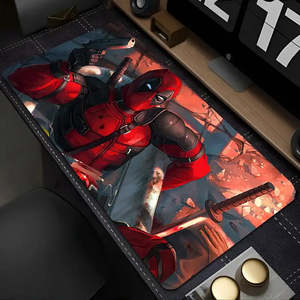 XXL Marvel for Deadpool Heated Printed Wireless Charging Mouse <b>Pad</b> Waterproof Square Tapis De Souris - Product Image 4