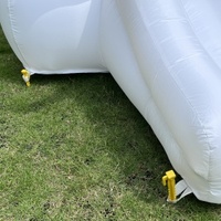 En stock, mini maison gonflable de petite taille en PVC blanc pour enfants, château plein d'entrain avec toboggan, location de fêtes, spectacle, événement