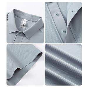 Gran oferta, Polo en blanco de alta calidad con tacto refrescante, polo deportivo bordado personalizado, camisetas polo de punto seco para hombre - Product Image 4