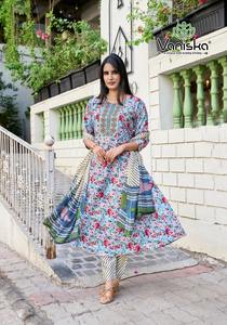 Kurti traditionnel en coton de haute qualité avec pantalon et dupatta, un modèle unique, le plus beau et le plus attrayant pour les fêtes, catalogue d'été, ajout - Product Image 5