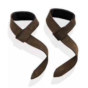 Weightlifting <b>Leather</b> Sheep Skin <b>Wrist</b> <b>Straps</b> Non-slip Support Custom Logo Option Unisex Gym Fitness <b>Straps</b> - Product Image 1