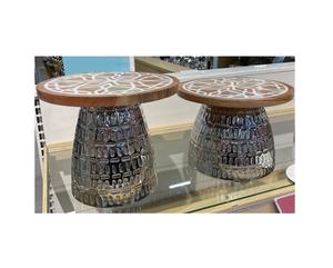 Soporte para Servir Pasteles de Madera y Metal, Diferentes Tamaños, Soporte para Dos Pasteles de Chocolate para Uso en Restaurantes - Product Image 1