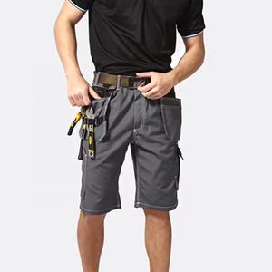 Cotton Canvas Tool Pocket Workwear <b>Trousers</b> Stretchable Industrial Strong Seam Double Stitch Labor <b>Work</b> Pants High Visibility - Product Image 5