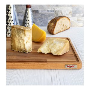 Planche à découper en bois naturel Bisetti 45x30cm avec bac à sauce intégré - Product Image 2