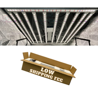 Barre lumineuse LED asymétrique pour culture PAR1600 - Brevet en instance. Meilleure carte PPFD 1000W 10+2 lumières pour tente 4'x4' Farred UV IR spectre complet