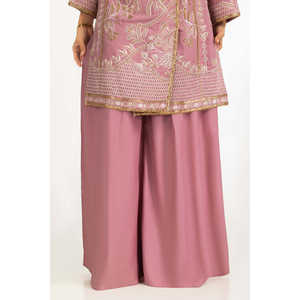 Conjunto de Traje Bordado de 3 Piezas en Viscosa y Seda Cruda para Mujer IPSTD-77420 - Product Image 4