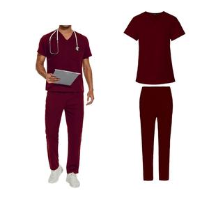 2024, superventas, conjuntos de mujer transpirables elásticos personalizados, uniformes de enfermería, uniforme de Hospital, Pantalones rectos, uniformes médicos - Product Image 5