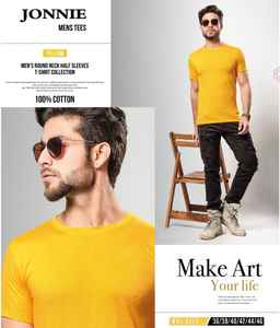 Camiseta de algodón con estilo, Camiseta de cuello redondo cómoda de tela suave y ligera Unisex para gimnasio diario informal, Fitness y viajes - Product Image 6