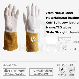 Gants de soudage personnalisés, résistants au feu et antidérapants pour le travail du métal, impression de logo disponible, prix direct usine OEM - Product Image 4