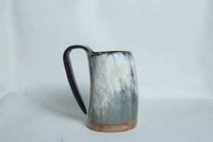 Chope en corne de buffle de qualité supérieure 250 ml sculptée à la main conception animale nautique tasse polie meilleur prix noël étanche - Product Image 4