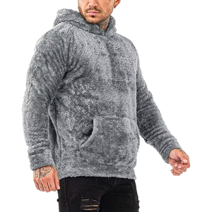 Pedidos a granel de sudaderas Sherpa de felpa con bolsillos de canguro, perfectas para minoristas que buscan ropa acogedora - Product Image 2