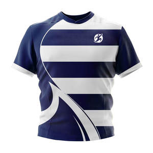 Vente en gros de maillots et shorts de rugby cousus pour hommes, uniforme de rugby professionnel de style motif personnalisé - Product Image 4