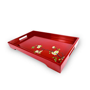 Plateau de laque fait à la main du Vietnam plateau de laque élégant pour café et table à manger servant une présentation élégante - Product Image 4