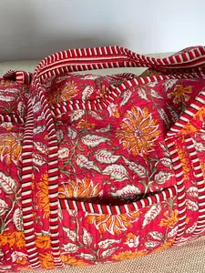 Bolso de lona de algodón estilo bohemio hecho a mano para mujer, cómodo mango de tela, cadenas con cremallera, decoración, bolso de viaje de moda - Product Image 5