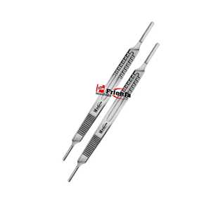 Manches de scalpel angulaires longues 21 cm, ensemble d'instruments chirurgicaux manuels en acier inoxydable de haute qualité, certifiés CE, réutilisables, vente chaude - Product Image 4
