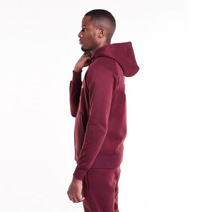 Sweat à capuche en molleton uni avec impression à carreaux, broderie personnalisée, logo, 100% coton, coupe ample, graphique, poids lourd, hiver - Product Image 4