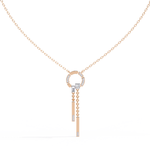 Collar de Oro de 18K con Diamantes Cultivados en Laboratorio para Mujer, Hermosa Pieza de Joyería - Product Image 2