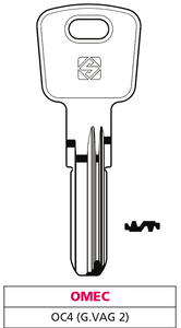 Llave Punzonada de Latón Oc4 (g. Vag 2) Omec - Product Image 1