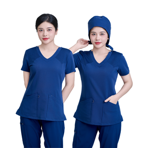 TOP SELLING stylish <b>scrubs</b> stretch uniform nurse sets medical wear doctors/nurses top quality hospital <b>clothes</b> LOW MOQ/OEM/ODM - Product Image 1