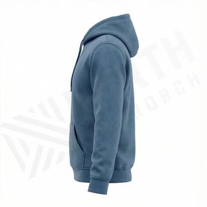 Hoodie surdimensionné élégant pour homme, design vintage délavé avec poche avant, confortable, personnalisable pour l'hiver. - Product Image 3