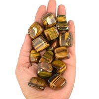 Pierres Roulées Polies Œil de Tigre de Qualité Supérieure, Agate Préférée pour l'Exportation, 15mm-20mm, Prix de Gros, Cristal Naturel Feng Shui pour la Maison