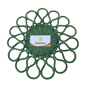 Beautiful Handmade Rattan <b>Placemat</b> Natural Woven, Eco Friendly Dining Accessory, Wholesale Export From Vietnam - Product Image 1