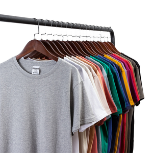 Camiseta de Algodón de 190g para Hombre, Color Sólido, Cuello Redondo, Manga Corta, Personalizable al por Mayor con Impresión, Bordado y Cambios de Etiqueta - Product Image 2