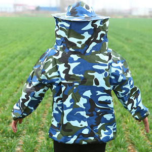 Custom <b>Camouflage</b> Beekeeping Jacket with Veil Hood Full Protection Nylon Bee Suit Lightweight Beekeeper Protective Jacket OEM - Product Image 4