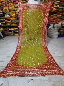 Autumn Winter Women's Ethnic Scarf Thick Warm One-Sided Multi-Color Hand Drawn Printing Hand Work Solid Color Balochi Wholesale - Product Image 6