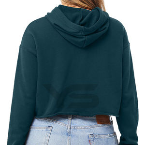 Sudadera con capucha corta de gran tamaño para mujer de alta calidad, sudadera gruesa con capucha para otoño e invierno, sudaderas con capucha personalizadas informales sueltas para mujer - Product Image 2