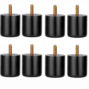 ชุดขาเฟอร์นิเจอร์ไม้ขนาดเล็ก4นิ้วสำหรับเปลี่ยนขาเก้าอี้แบบออตโตมันเสาสั้นทึบทันสมัยแข็งแรงง่าย - Product Image 1