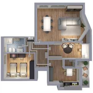 Plenum de Espuma de Poliuretano Flexible Lindab de 5 Zonas con Amortiguadores Motorizados de 160 o 200 mm, Conexión VMC Lateral para Sistemas HVAC - Product Image 3