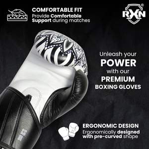 Guantes de boxeo de cuero Premium Quty 8oz para entrenamiento para uso de exportación - Product Image 3