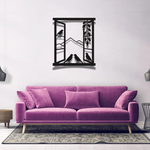 Décorations murales et de table en métal en forme d'oiseau, style vintage, pour une décoration intérieure moderne et élégante - Product Image 1