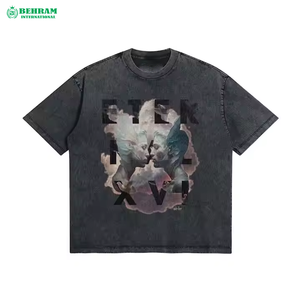 Camiseta de Verano para Hombre, 100% Algodón, Manga Corta, Logotipo Bordado Personalizado en la Parte Delantera, Cuello Redondo, Corte Ajustado, Secado Rápido, Transpirable - Product Image 4