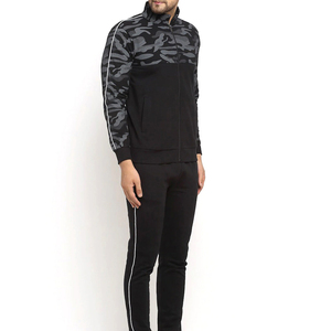 Nouveaux ensembles de survêtements pour hommes en molleton d'hiver 100% coton de haute qualité, imprimé numérique, uni, respirant, longueur totale, bas ouvert, personnalisés - Product Image 3