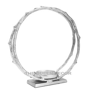 Bougeoir en métal en aluminium Usine Vente en gros Décoration intérieure moderne Centre de table de luxe pour mariage Fournisseur fait main - Product Image 1