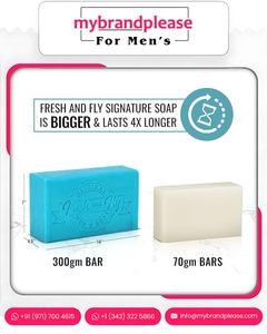 Savon Aqua pour hommes avec action exfoliante blanchissante nettoyage en profondeur marque privée marque personnalisée OEM ODM formule douce - Product Image 6