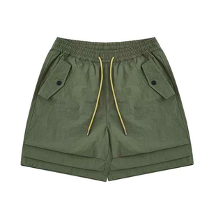 New Arrivals <b>Men's</b> Casual 320g Cargo <b>Shorts</b> Mid Loose Quarter Pants Wrinkle Effect <b>Leopard</b> Fashion Canvas - Product Image 6