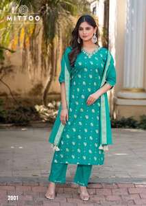 Hansika Mittoo Jequrd Kurti Formal Reversible de Algodón para Mujer, Corte Holgado, Ropa India y Pakistaní, Distribuidor Mayorista en India - Product Image 5