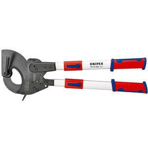 Knipex <b>Cable</b> <b>Cutter</b> with <b>Ratchet</b> Action Telescopic Handles 650-860 mm Scissor & Shear Product - Product Image 1