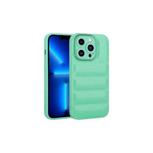 เคสซิลิโคนมันวาวสำหรับ iPhone 13 PRO MAX Sea GREEN-ฝาหลังมือถือป้องกันกล้อง7 plus 11Pro 14 PLUS - Product Image 1