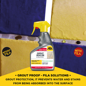FILA Surface Care Solutions GROUTPROOF Stain-<b>proof</b> Grout Sealer <b>Water</b> Repellent Odorless Applicable Grouting Facilitates - Product Image 4